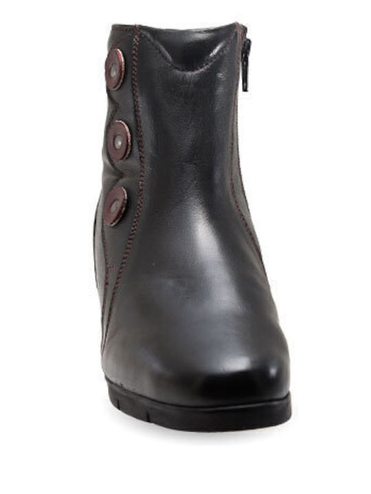 Tc Leder Stiefeletten Damen Schwarz