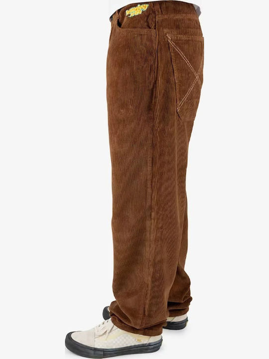 X-tra Trousers in Baggy Line Brown