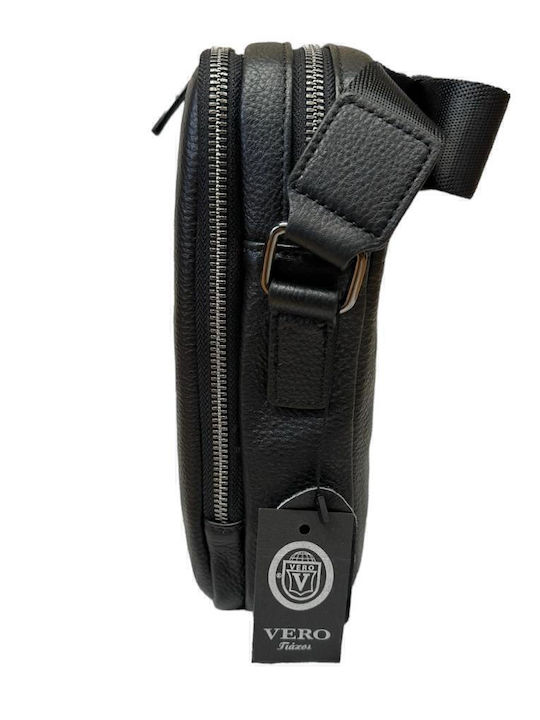 Leather Men's Bag Shoulder / Crossbody Black