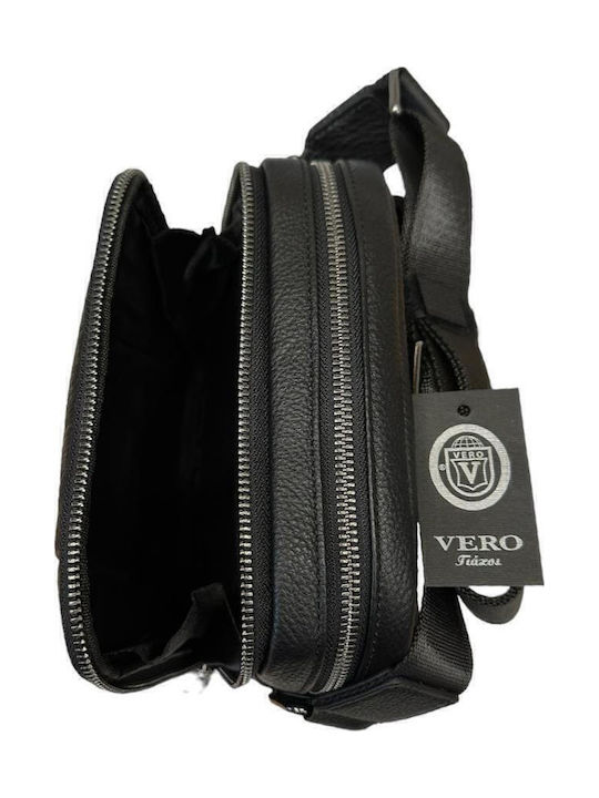 Leather Men's Bag Shoulder / Crossbody Black