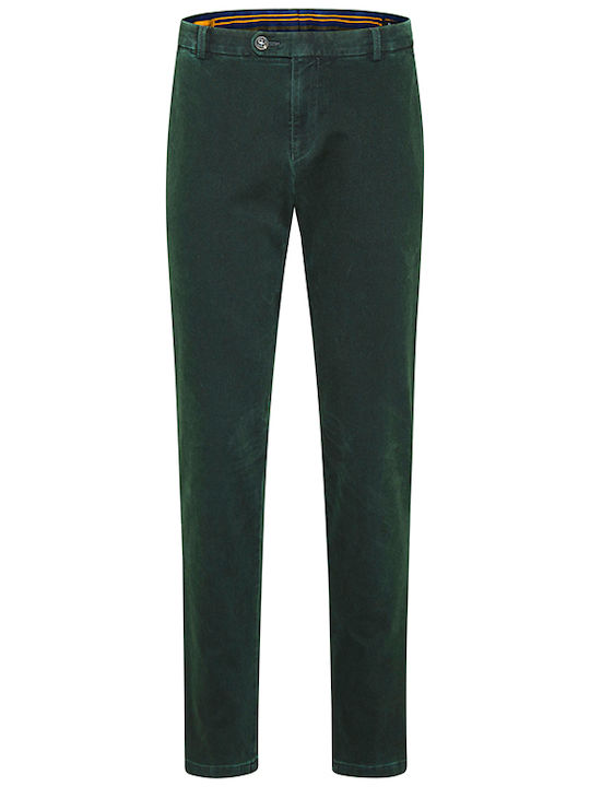 Bugatti Men's Trousers Chino in Straight Line GREEN