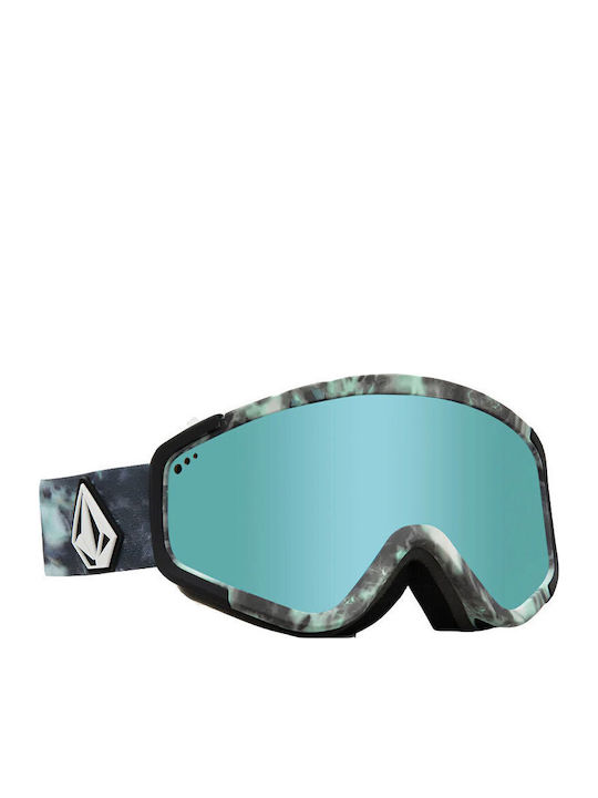 Volcom Attunga Ski & Snowboard Goggles Kids Black with Lens in Black Color
