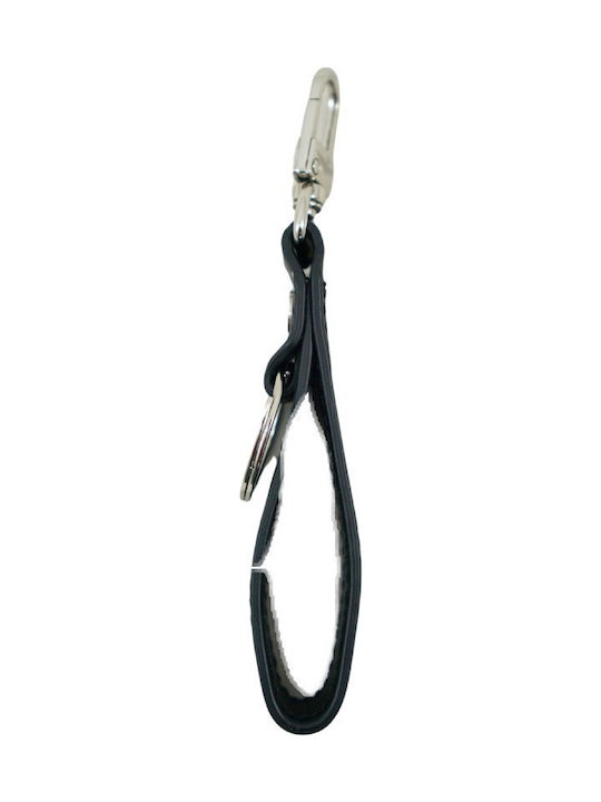 Aeronautica Militare Keychain Leather Black
