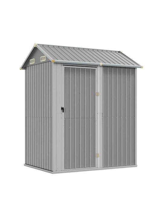 Metallische Gartenhaus Galvanisiert mit Lüftungsschlitzen M1.92xB1.525xH2.37m