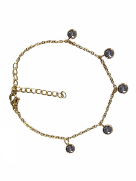 Tatu Moyo Bracelet made of Steel Gold Plated