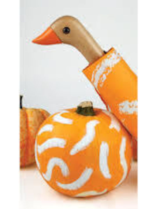 Original Duckhead Αντιανεμική Αυτόματη Ομπρέλα Βροχής Σπαστή Κίτρινη
