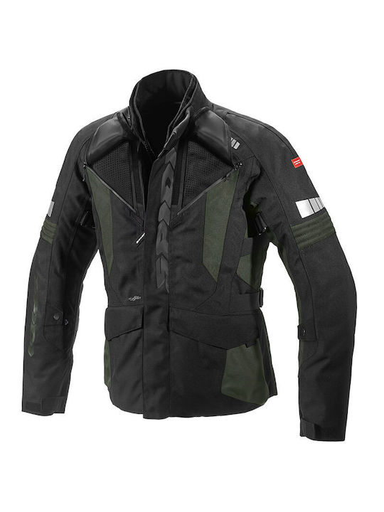 Spidi Outlander Winter Herren Motorradjacke Wasserdicht Schwarz