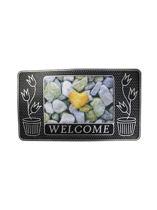 Viosarp Entrance Mat Carpet with Anti-slip Backing Grey 40x70cm (Various Designs)