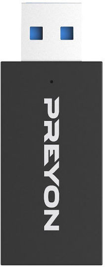 Preyon Hurricane Fly Безжичен Надушници Геймърски слушалки с връзка 3,5 мм / USB Черен