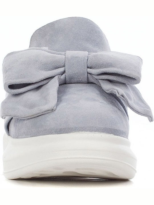 Дамски Slip-On Кожени Сини