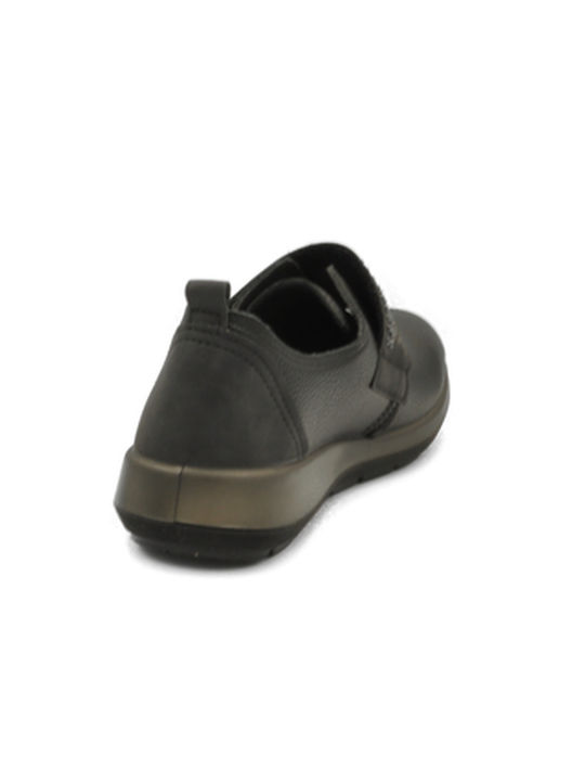 Inblu Kunstleder Anatomisch Damen Slip-Ons Schwarz