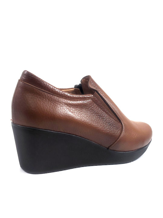 Women's Slip-On Leather Tabac Brown