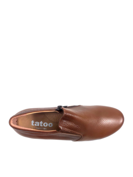 Women's Slip-On Leather Tabac Brown