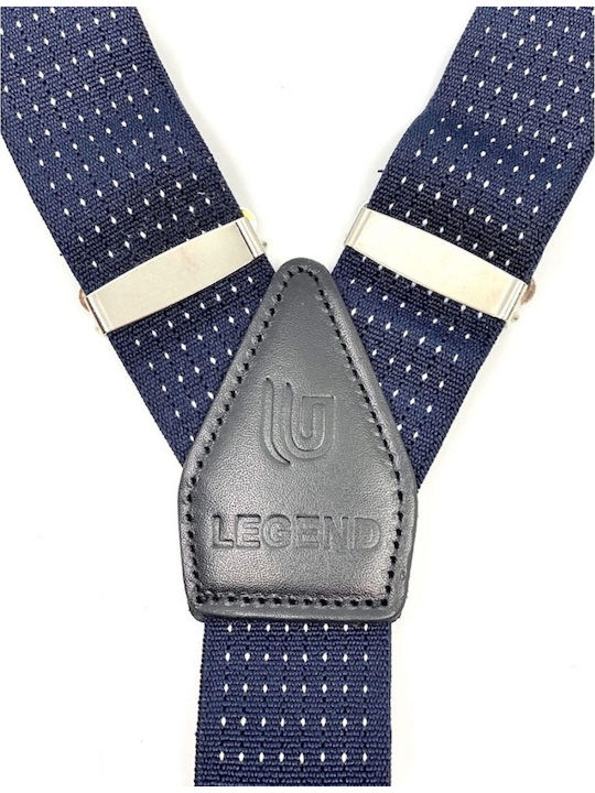 Legend Accessories Suspenders Printed Blue