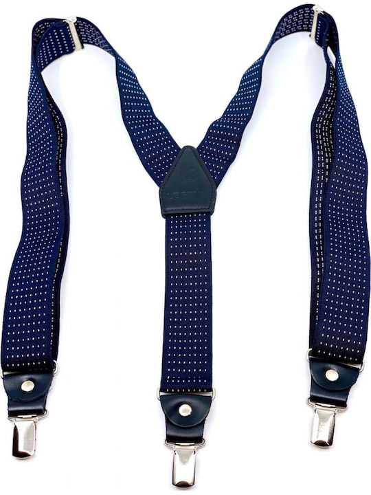 Legend Accessories Suspenders Printed Blue
