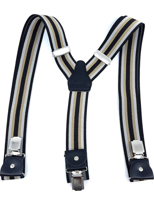 Legend Accessories Тиранти Отпечатани Black/beige