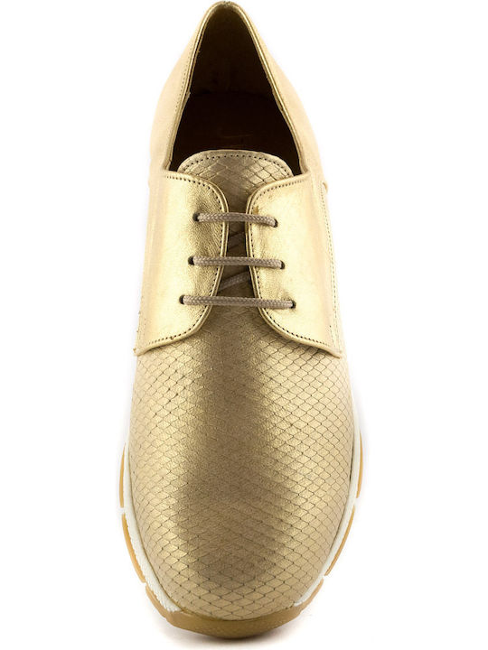 Γυναικεία Oxfords σε Χρυσό Χρώμα