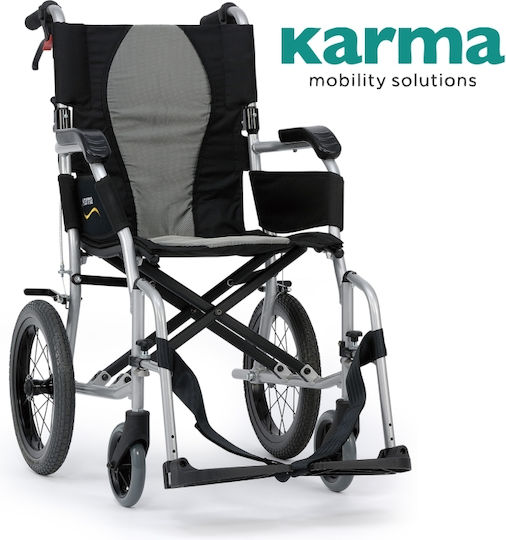 Karma Medical Ergolite 2 Roată Spate 14" Scaun cu Rotile 14" Tip De Lumină Cu Spate Pliabil 45cm