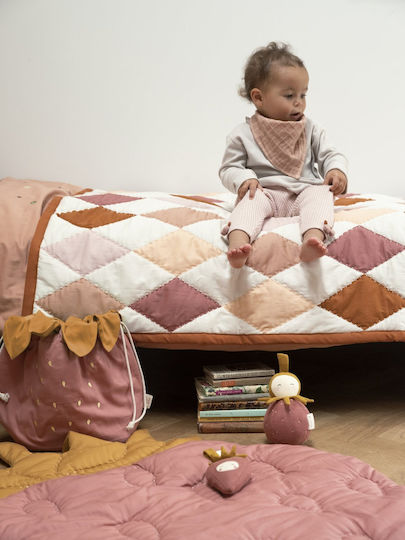 Cotton Baby Quilt 110x140cm Rose Mix