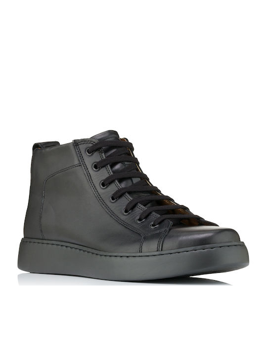 Leder Schwarz Herrenstiefel