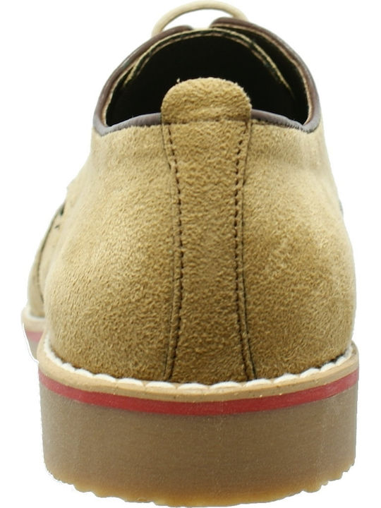 Men's Leather Oxfords Beige