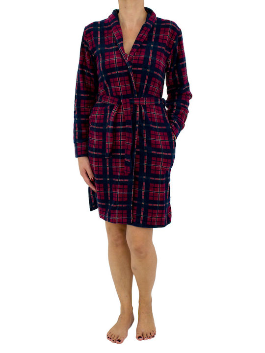 Bonito Winter Women's Fleece Robe Red