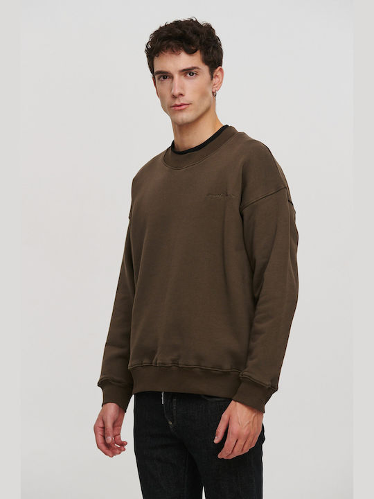 Royal Denim Herren Sweatshirt Khaki