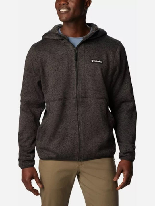 Ζακέτα με Κουκούλα Black Heather