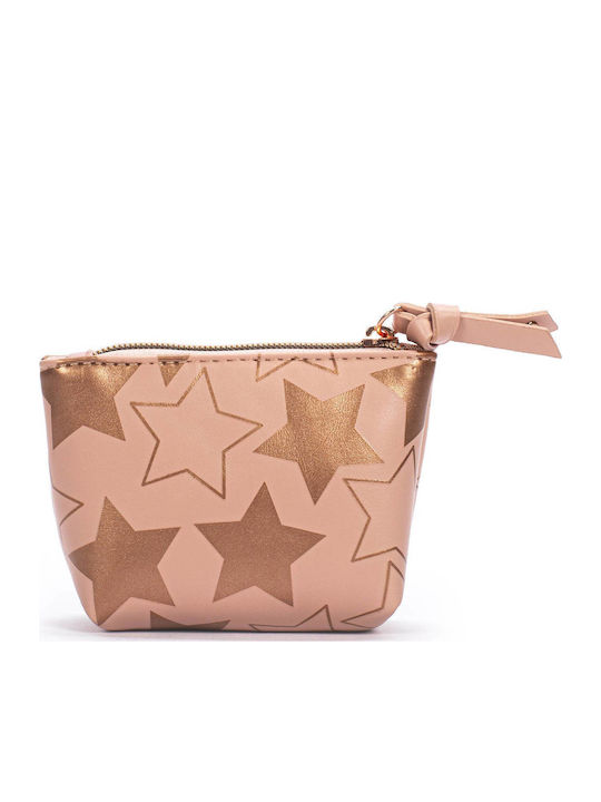 Tri-Coastal Design Glam Stars Kids Wallet with Zipper Pink