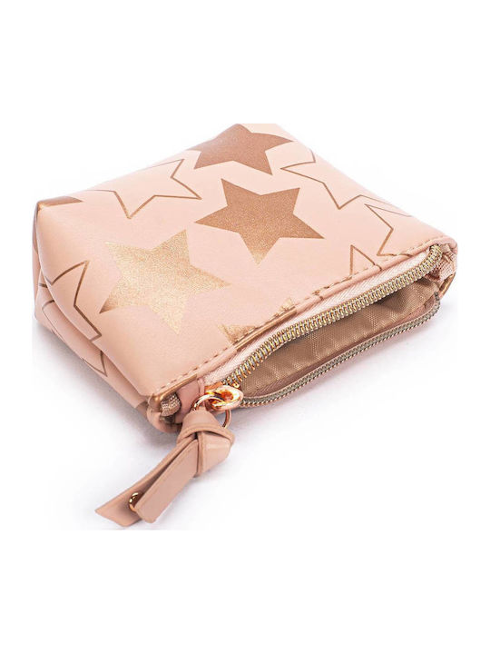 Tri-Coastal Design Glam Stars Kids Wallet with Zipper Pink