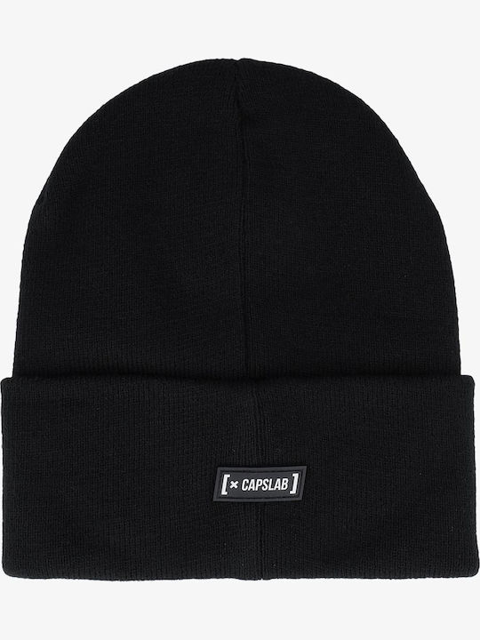 Beanie Unisex Beanie Knitted in Black color