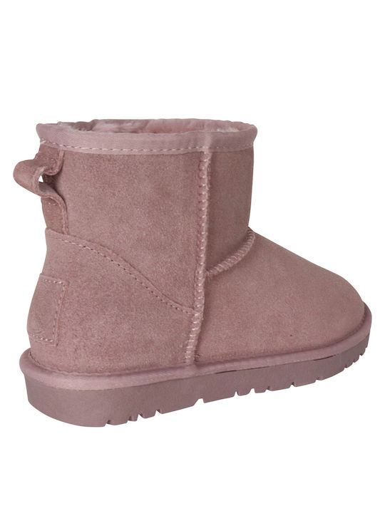 Kelara Leather Women's Ankle Boots Pink