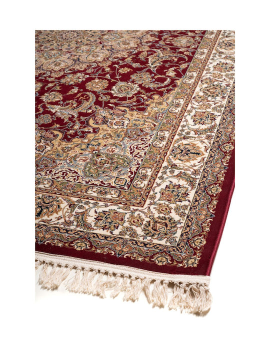 Royal Rug Rectangular Silk Red