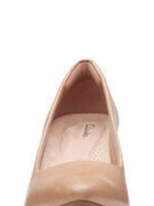 Beige Medium Heels