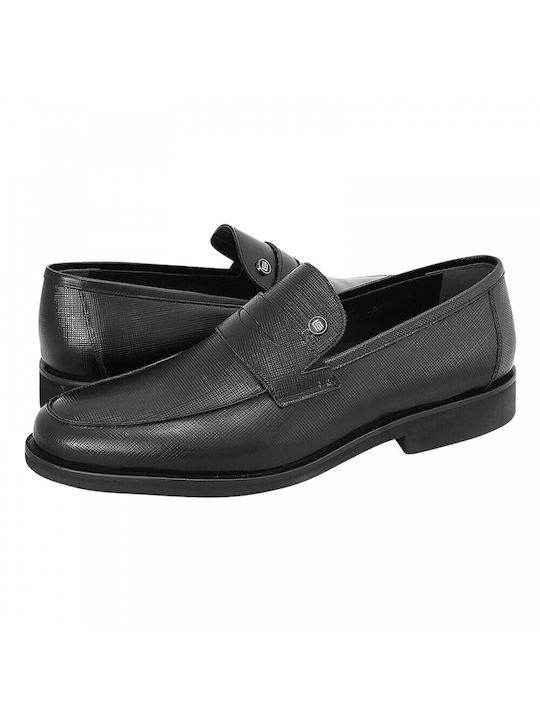 Guy Laroche Men's Leather Loafers Black