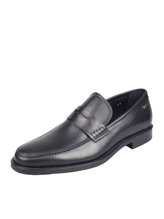 7625 Men's Leather Loafers Black