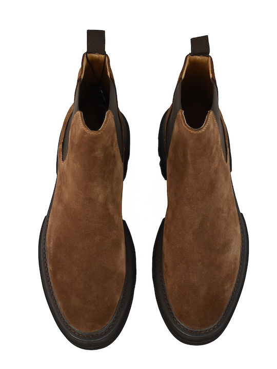 Suede Brown Men's Boots