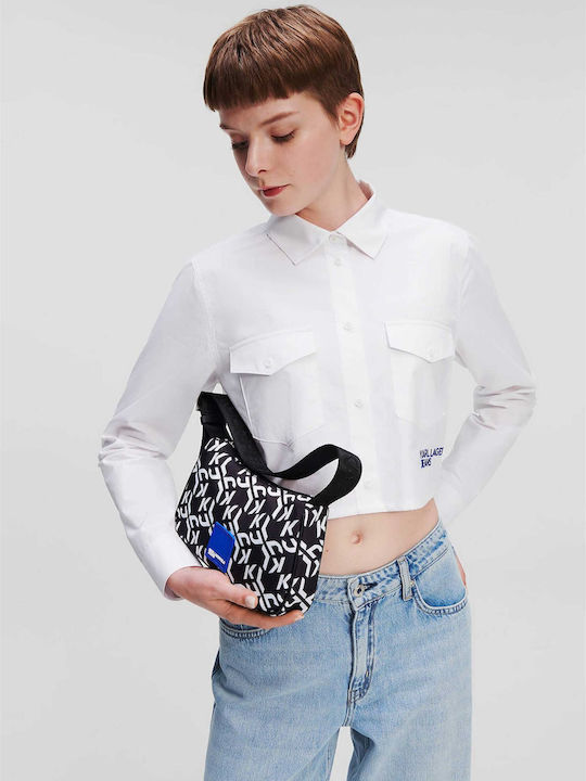 Women's Denim Monochrome Long Sleeve Shirt White