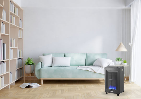Home & Camp Bronx Κεραμική Σόμπα Υγραερίου 1500W Μαύρη 42x44x72cm