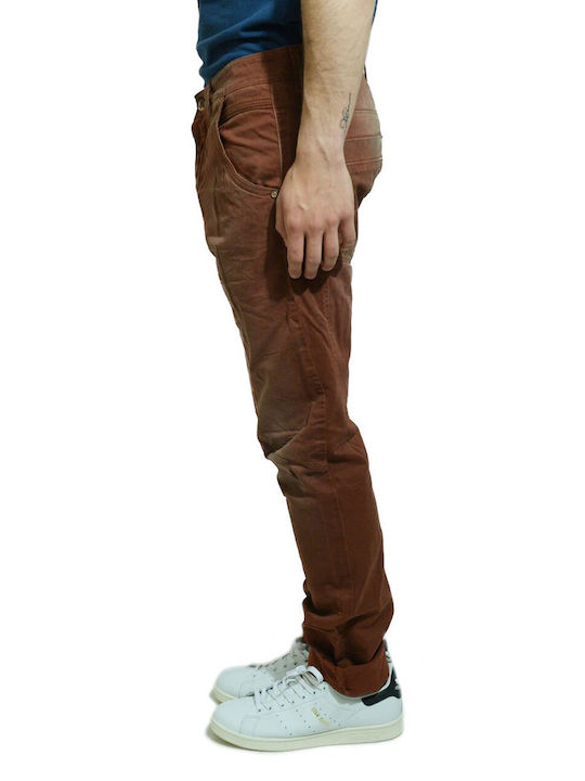 Cover Jeans Men's Trousers Elastic in Loose Fit Rust