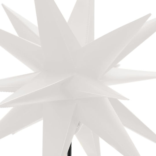 vidaXL Weihnachtlicher Dekorativer Anhänger Stern Kunststoff Weiß 1Stück