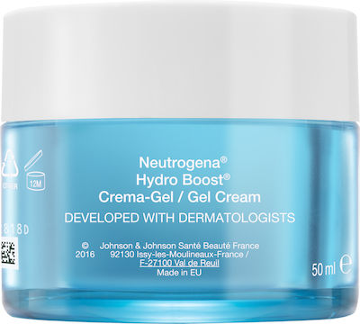 Neutrogena Hydro Boost Gel-Creme 24h Feuchtigkeitsspendend Gel Gesicht Tag mit Hyaluronsäure 50ml