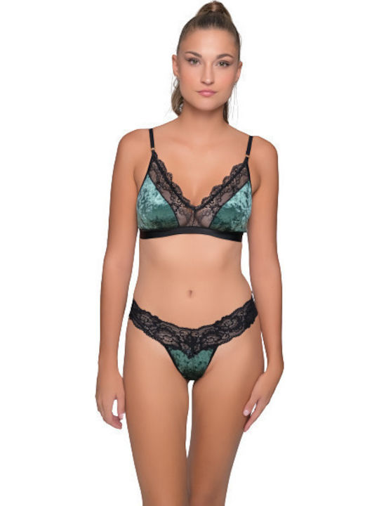 Milena by Paris Bralette Σουτιέν Λαδί