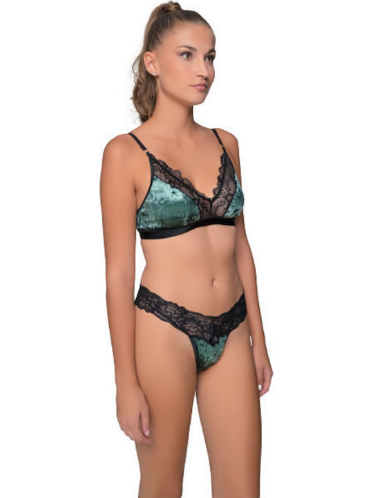 Milena by Paris Bralette Σουτιέν Λαδί