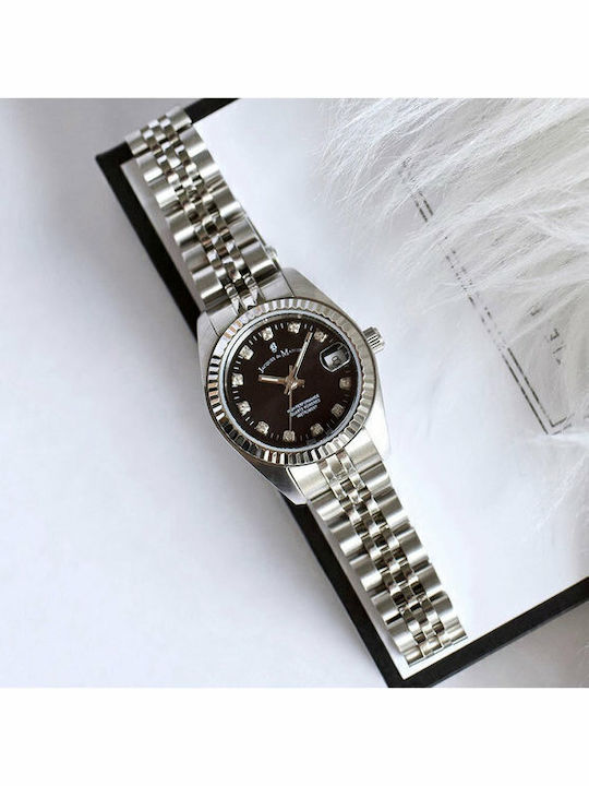 Jacques Du Manoir Women's Watch with Silver Metal Bracelet