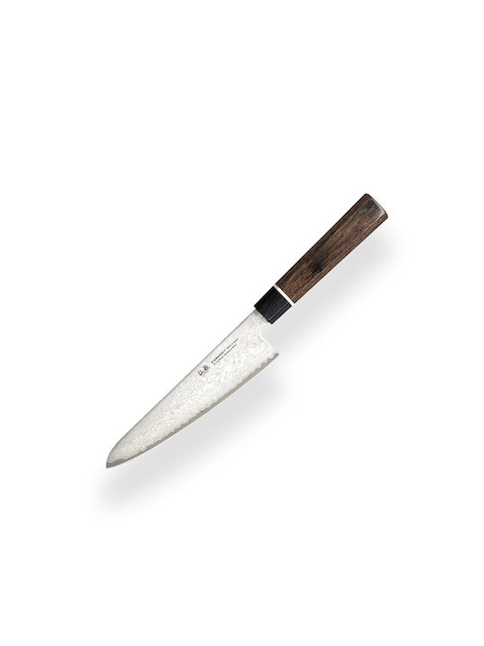 Senzo Suncraft Black Μαχαίρι Santoku από Δαμασκηνό Ατσάλι 14.3cm BD-03