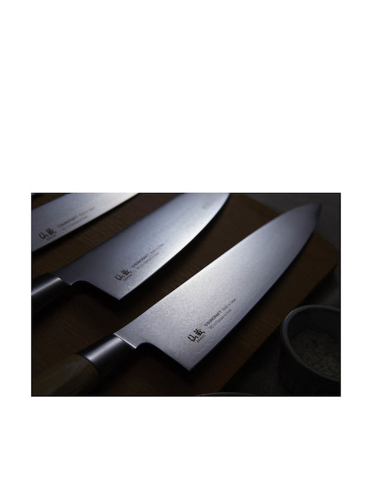 Senzo Suncraft Twisted Octagon Messer Chefkoch aus Damaststahl 20cm