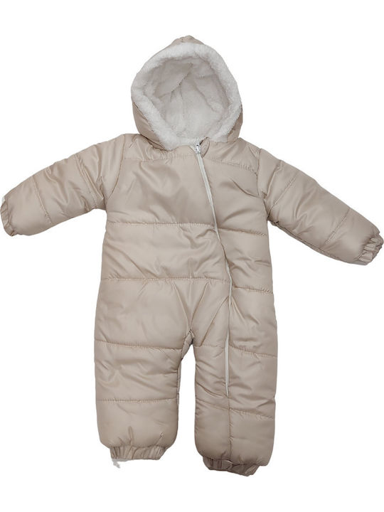 Maibella Kids Baby-Ausgehstrampler Langärmliges Beige