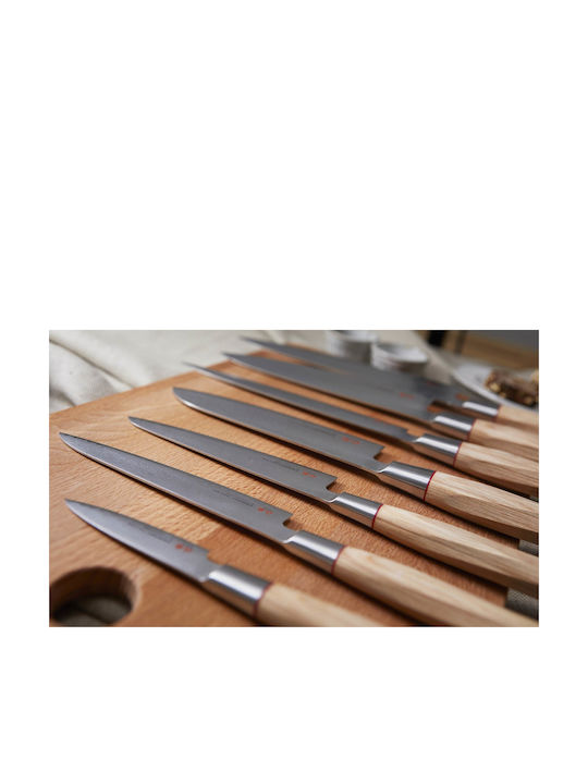 Senzo Suncraft Twisted Octagon Messer Santoku aus Damaststahl 16.7cm