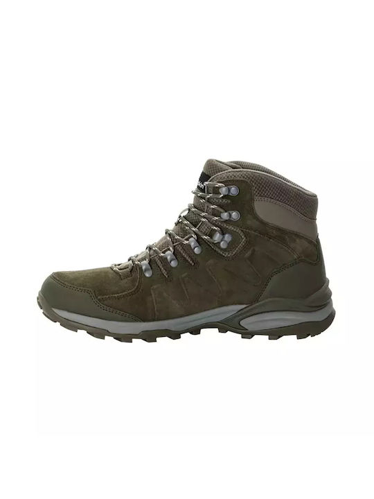 Jack Wolfskin Refugio Men's Hiking Boots Waterproof Brown